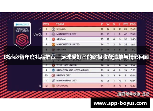 球迷必备年度礼品推荐：足球爱好者的终极收藏清单与精彩回顾